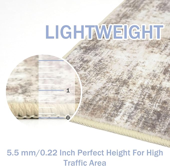 IOHOUZE Abstract Area Rugs 5x7 Ft Washable Rugs - Image 5