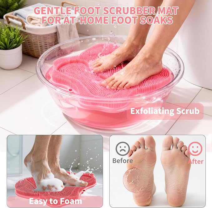 Show Foot Scrubber Mat & Silicone Back Scrubber - Image 5