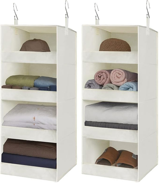 GRANNY SAYS 4-Shelf Hanging Organizer, Closet Hanging Shelves, Space Saver by GRANNYSAYS
