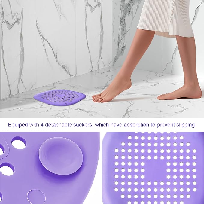 2 Pieces Shower Drain Hair Catcher Bathtub Stopper Home Drain Protectors Drain - Image 5