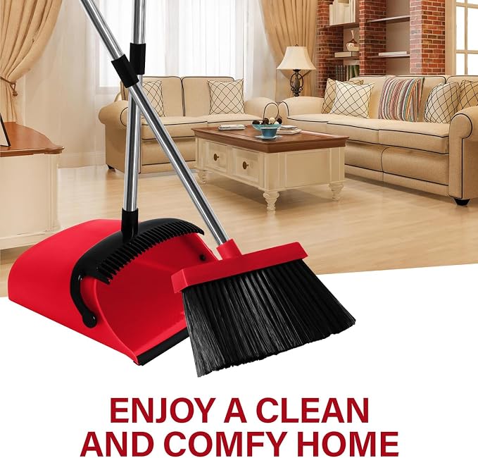 MOPPLEX Broom and Dustpan Set Combo, Kitchen Broom and Dustpan - Image 7