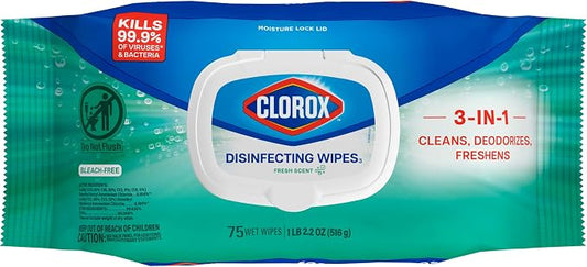Clorox Disinfecting Wipes Flex Pack, Bleach Free, Fresh Scent by Clorox