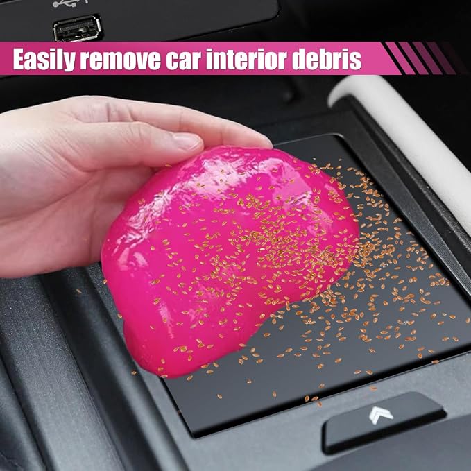 Craedli 2PCS Car Cleaning Gel, Reusable Air Vent Cleaning Putty, Car Interior - Image 4