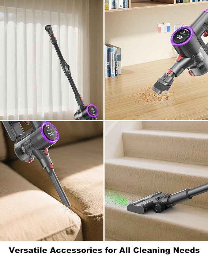 Cordless Vacuum Cleaner Bendable 6-in-1 Stick Vacuum — Lightweight - Image 6