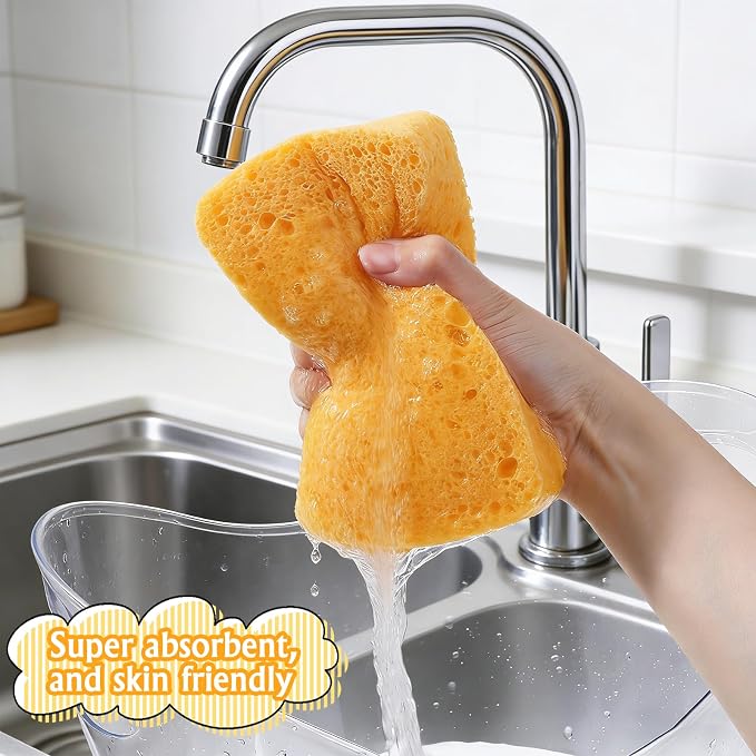 Large Sponge Non-Scratch, Super Absorbent Heavy Duty Large Sponges - Image 4