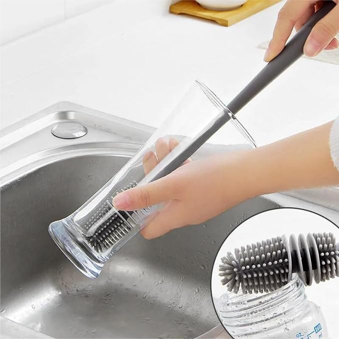 Straw Cleaner Brush Fit for Owala FreeSip 24oz/32oz/40oz, Silicone Long Handle - Image 4