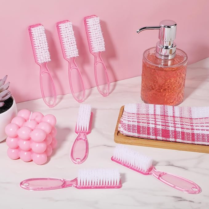 60 Pcs Nail Scrubber Brushes Bulk Handle Grip Manicure Brushes - Image 3