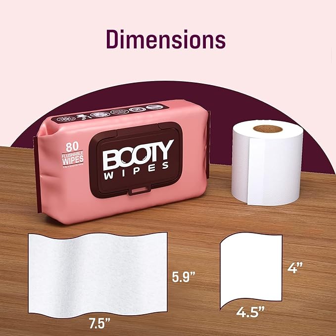 BOOTY WIPES Flushable Wipes for Women - Image 3
