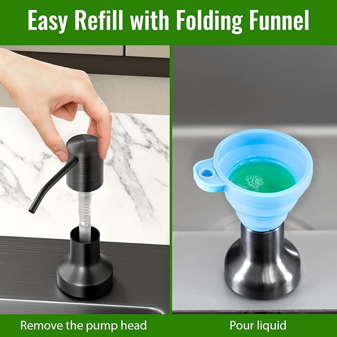 Soap Dispenser for Kitchen Sink, Kitchen Sink Soap Dispenser - Image 3