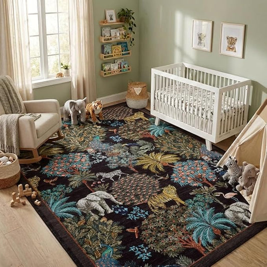 GarveeHome Jungle Washable Rug 9x12 Area Rugs - Image 2