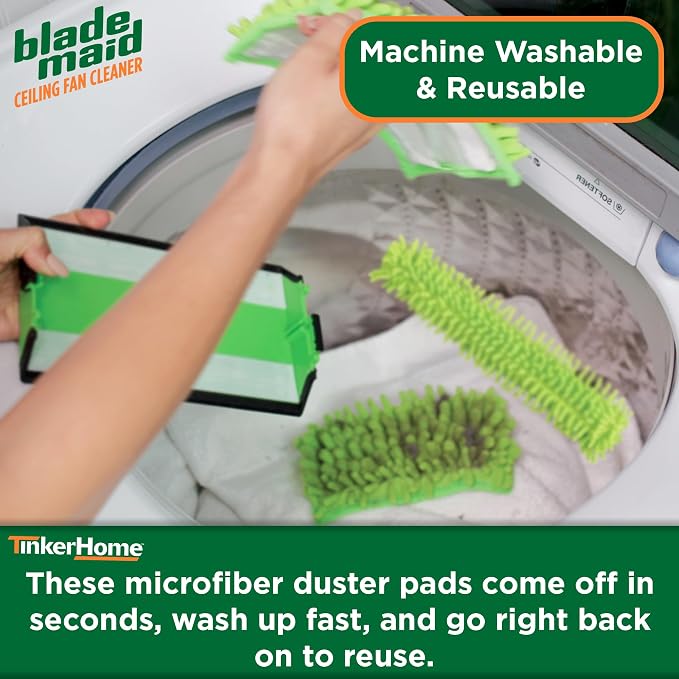 Blade Maid Replacement Microfiber Pads | Reusable, Machine Washable Pads - Image 6