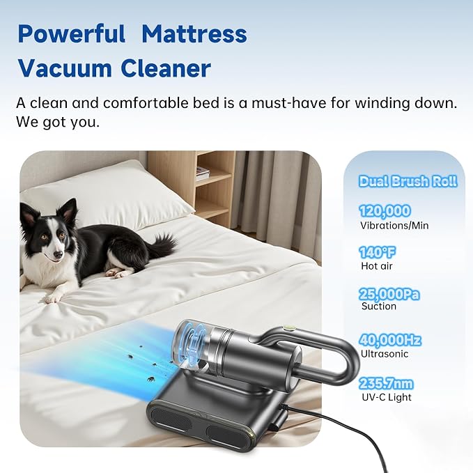 Dual Brush-Roll Mattress Vacuum Cleaner - Image 2