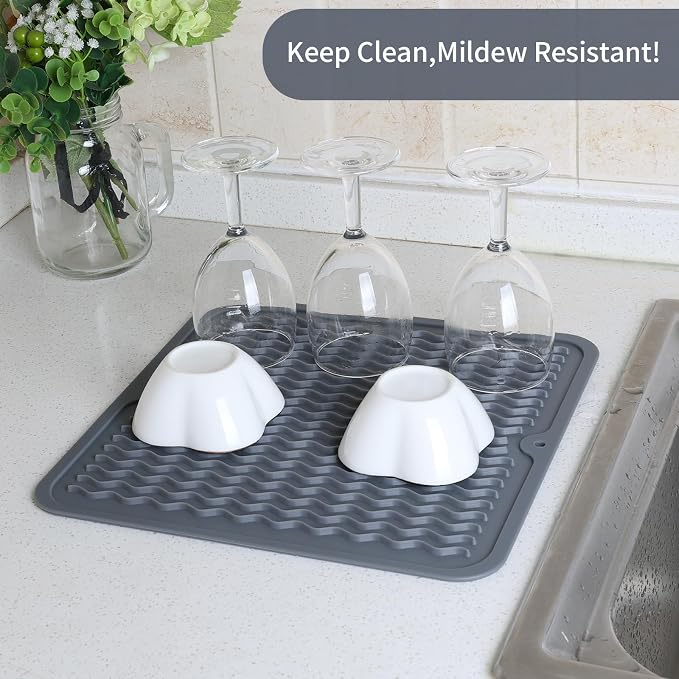 ZLR 2 Pcs Silicone Dish Drying Mats - Image 3
