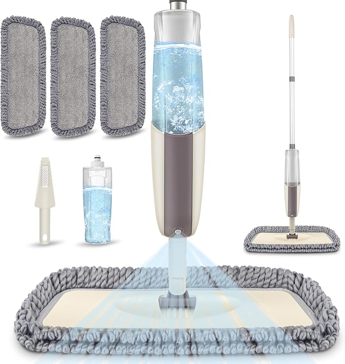Spray Wet Mops for Hardwood Floor Cleaning by MEXERRIS
