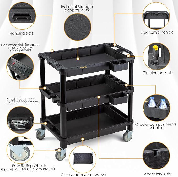 ELAFROS Multi-Use Utility Cart - Image 3