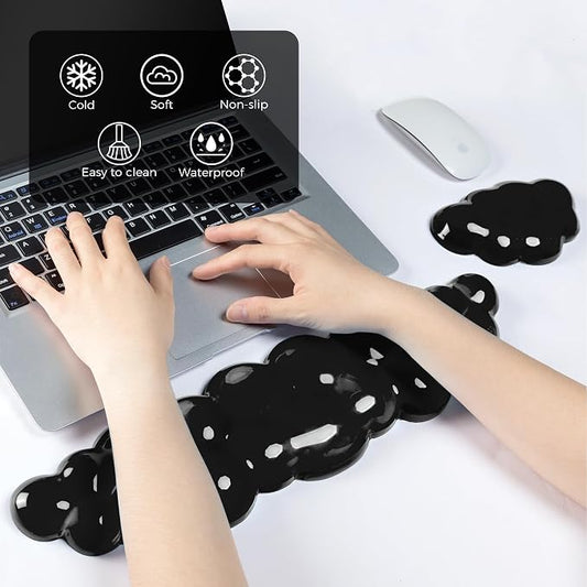 Gel Cloud Keyboard & Mouse Wrist Rest Set - Image 2