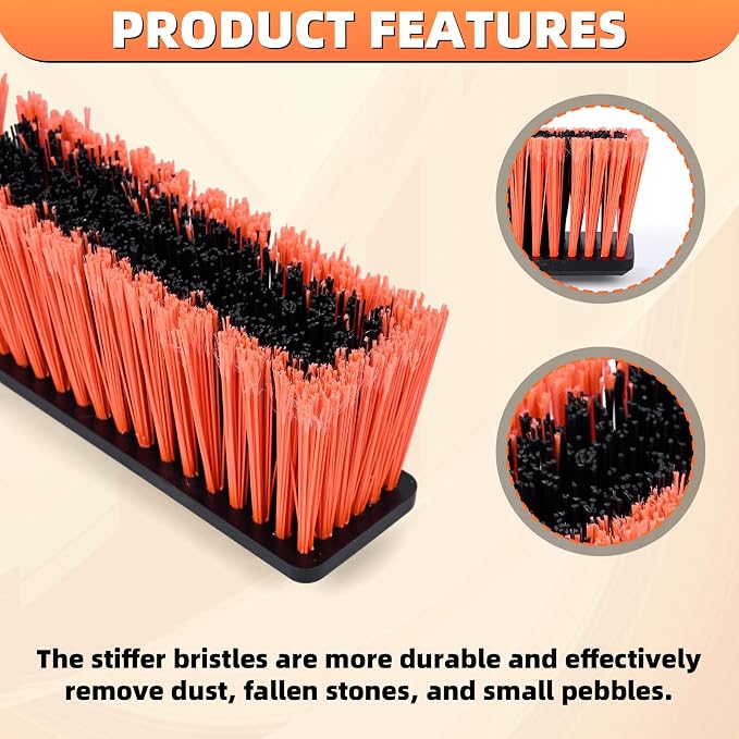 Push Broom, Heavy Duty Outdoor Broom - Image 3