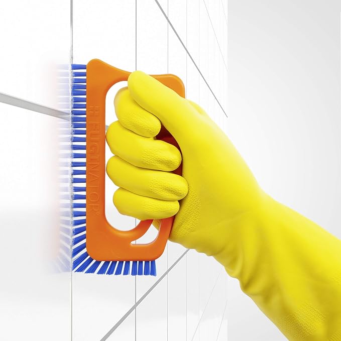 Fuginator Scrub Brush for Tile and Grout: Stiff Nylon Bristle Scrubbing Brush - Image 3