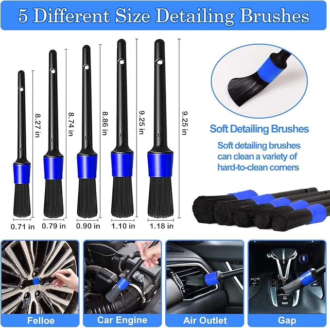 30Pcs Car Detailing Brush Set, Car Detailing Kit, Car Cleaning Kit, Car - Image 2