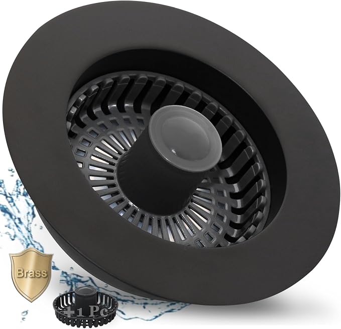 3 in 1 Kitchen Sink Stopper, Pop Up Kitchen Sink Drain Strainer, by BAOLSLS
