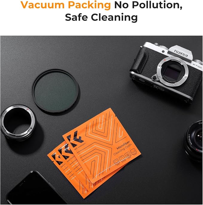 K&F Concept 82mm Lens Cap, 9-in-1 Center Pinch Lens Cover + Anti-Loss Keeper - Image 7