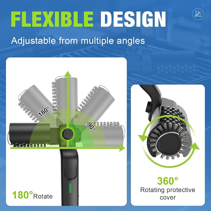 Electric Grill Brush, Rechargeable Grill Cleaner - Image 4