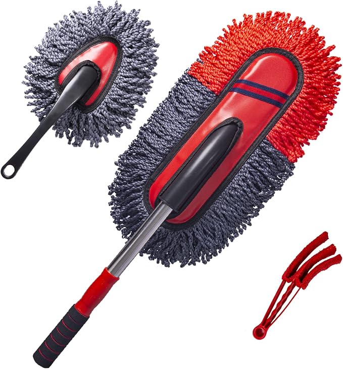 Soft Microfiber Car Duster Exterior Scratch Free Multipurpose Duster by bzczh