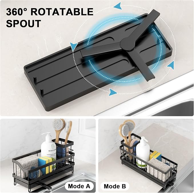 Sponge Holder for Kitchen Sink, Sink Caddy - Image 4