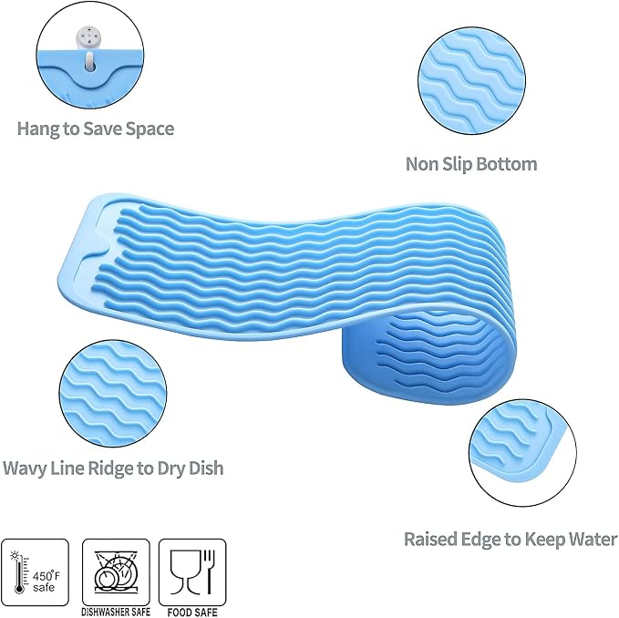 Silicone Dish Drying Mat for Multiple Usage, Easy clean, Eco-friendly, - Image 3
