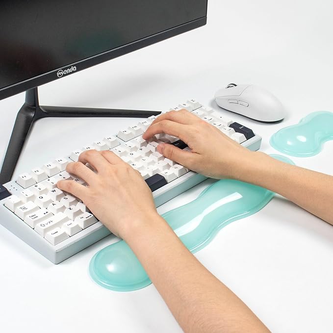 Gel Keyboard and Mouse Wrist Rest Set – Clear Wrist Rest - Image 4