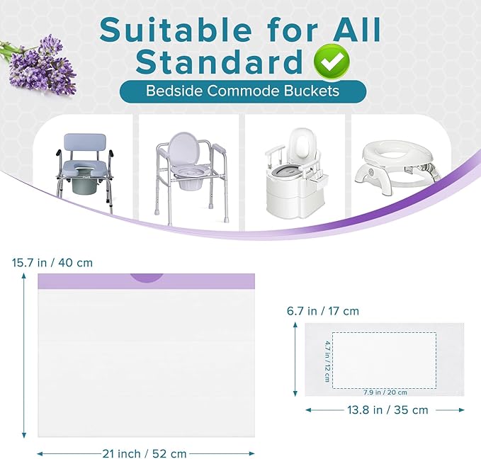 Maliton Bedside Commode Liners - Image 6