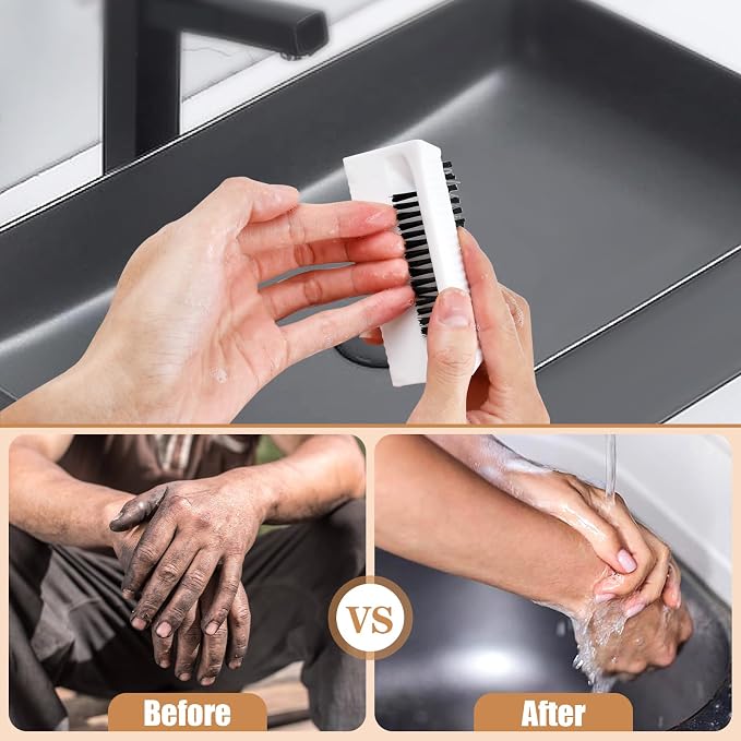 8 Pcs Hand Scrub Brushes for Nail Cleaning, Soft Fingernail Brush - Image 5