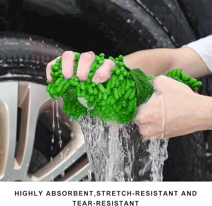 Microfiber Car Wash Sponge, Scratch-Free Vehicle Washing Mitt - Image 5