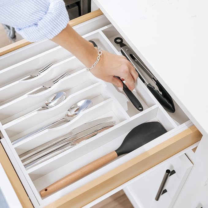 KitchenEdge Premium Silverware, Flatware and Utensil Organizer - Image 6