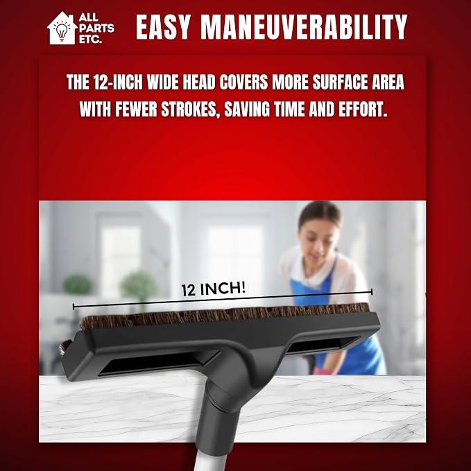 Vacuum Floor Brush Attachment, 12 Inch Brush - Image 8