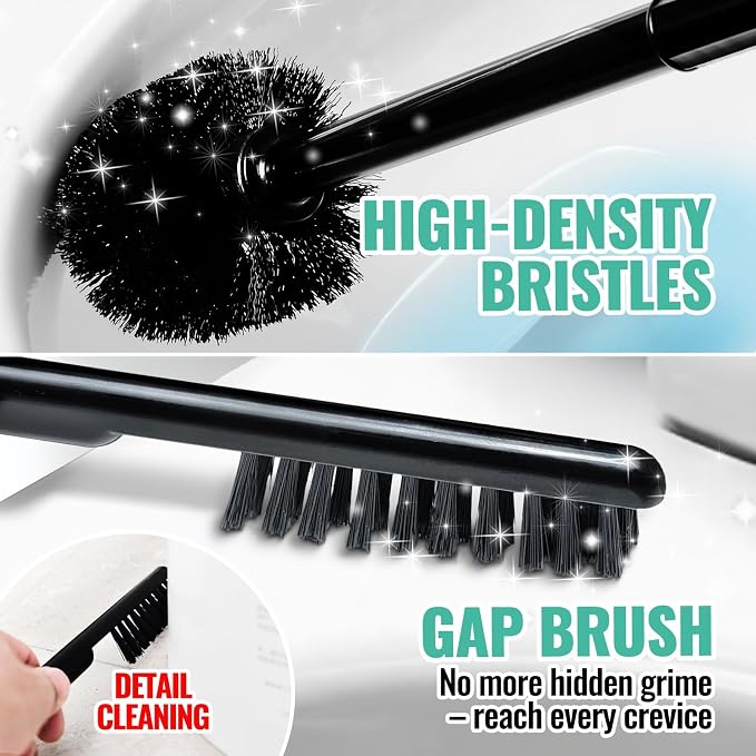 2PACK 3 in 1 Toilet Brush and Plunger Set - Image 6