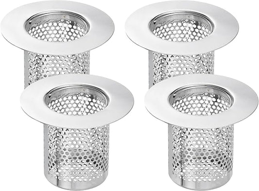 uxcell 4 Pack Shower Drain Strainer, Fit Hole Size from 1.5" to 2.6" by uxcell