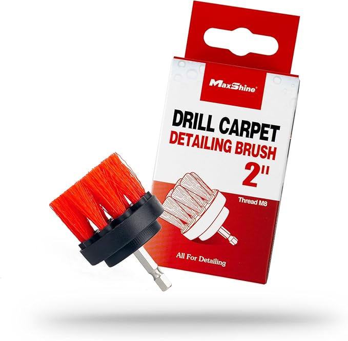 Maxshine 2" Universal M8 Medium-Duty Upholstery & Carpet Drill Brush – Power by Maxshine