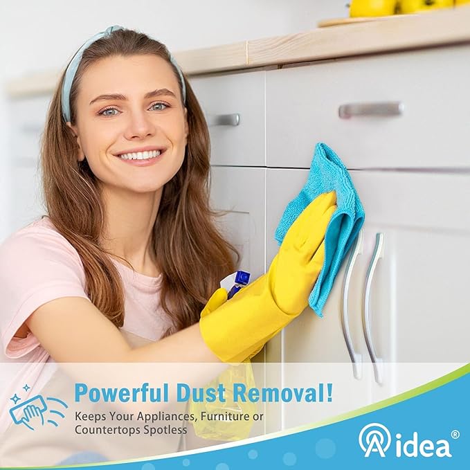 AIDEA Microfiber Cleaning Cloth-8PK, Soft Microfiber Towels - Image 4