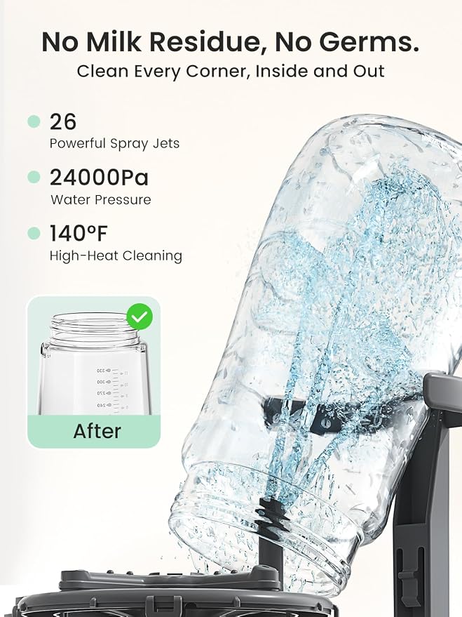 Grownsy EaseClean Bottle Washer Pro | All-in-One Bottle Washer and Sterilizer - Image 3