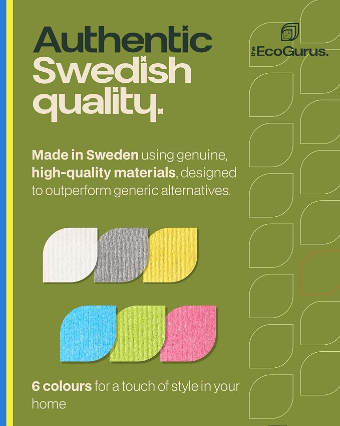 Original Swedish Dishcloth – Made in Sweden, 10 Cloths, Reusable & - Image 4