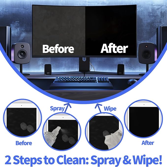 2 Pcs Car Screen Cleaner Accessories, Hatstart Electronic Touch Screens - Image 4