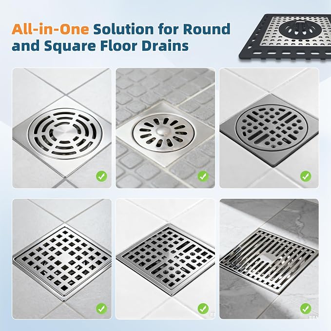Hibbent Upgraded Shower Drain Hair Catcher - Image 7