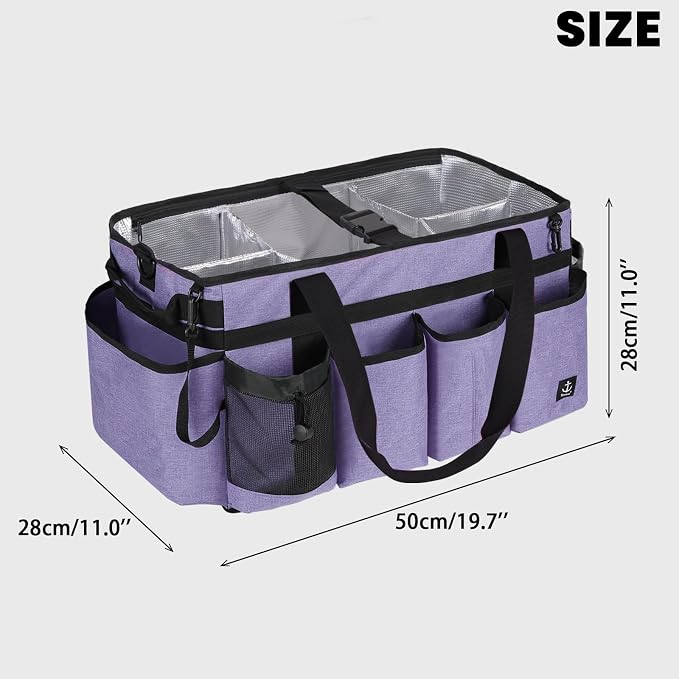 Extra large Cleaning Caddy Bag Built-in Sturdy Support Board, Cleaning Organizer - Image 2