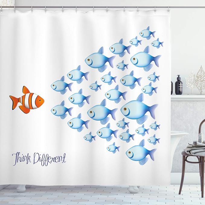 Ambesonne Saying Shower Curtain, Words by Ambesonne