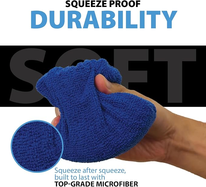 Microfiber Applicator Pad Rectangle Microfiber Applicator Sponges Lint Free - Image 4