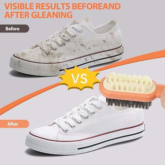 2 in 1 Suede Shoe Brush, Soft Bristle Cleaning Brush - Image 4