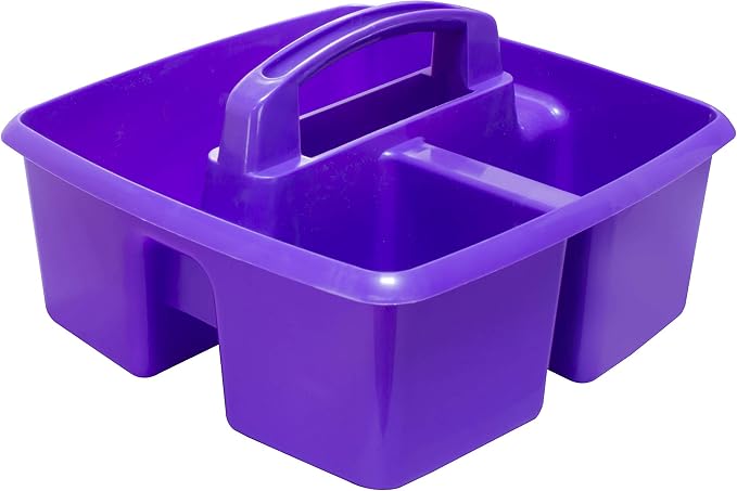 Storex 3-Compartment Small Craft Caddy – Multipurpose Classroom Organizer - Image 3