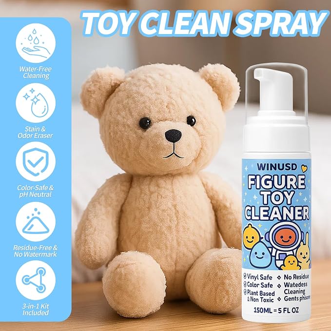 Figure & Plush Toy Cleaner - 5oz Foam Spray - Image 3