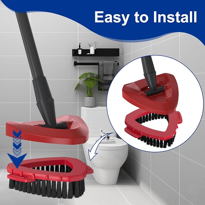 Triangle Scrub Brush Head for 2-Tank Snap-On Spin Mop Systems, Aftermarket - Image 4